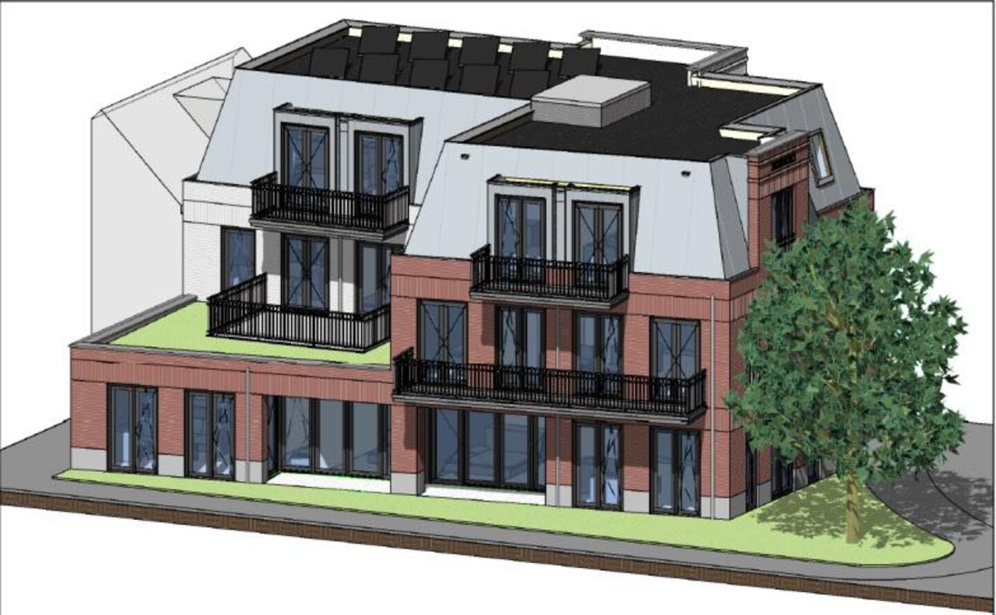 5 luxe appartementen, Buurtzicht Rijnsburg